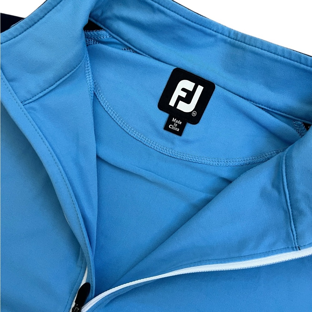 Footjoy Blue Quarter-Zip Pullover - Picture 4 of 11